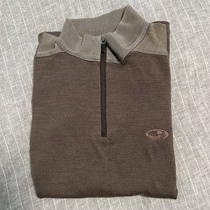 Brown Icebreaker merino wool sweater, size M